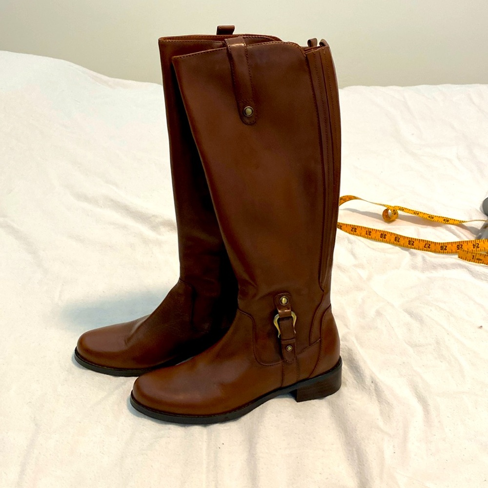 Leather Boots Cognac